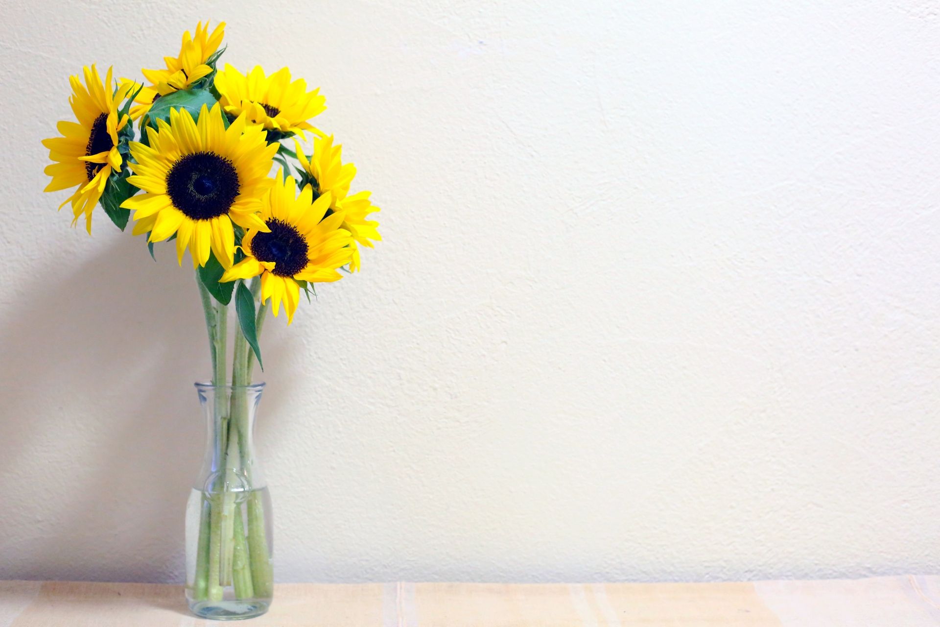 ひまわりを長持ちさせるには 花瓶にいれた生け花を日持ちさせる方法